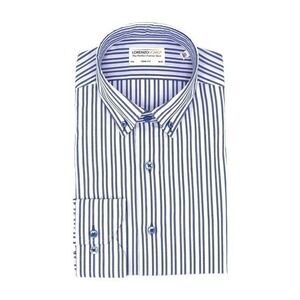 Lorenzo Uomo Trim Fit The Perfect Fashion Shirt Blue White Striped Button Down
